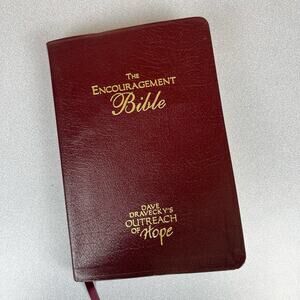 The Encouragement Bible Dave Dravecky's Outreach of Hope Bonded Leather